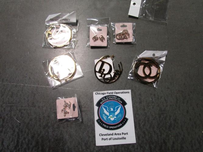 Fake jewelry seized by CBP officers in Louisville