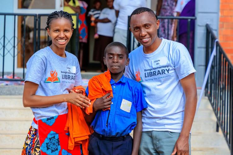 Sarah and Joseph with student.jpg