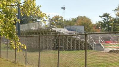 Waggener bleacher railing repaired 10-23-25