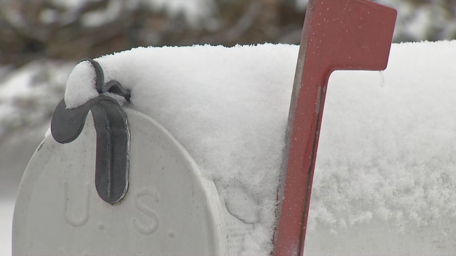 Mailbox in snow