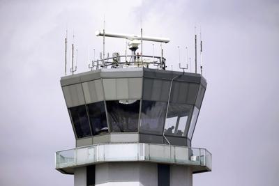 air traffic control tower stands at Chicago's Midway