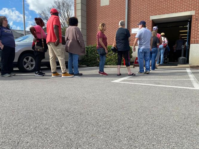 Voting Line at St. Lawrence Catholic Church