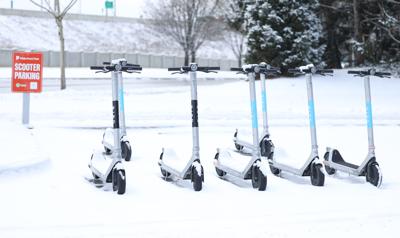 Bird scooters at Waterfront Park - Jan. 19, 2024.JPG