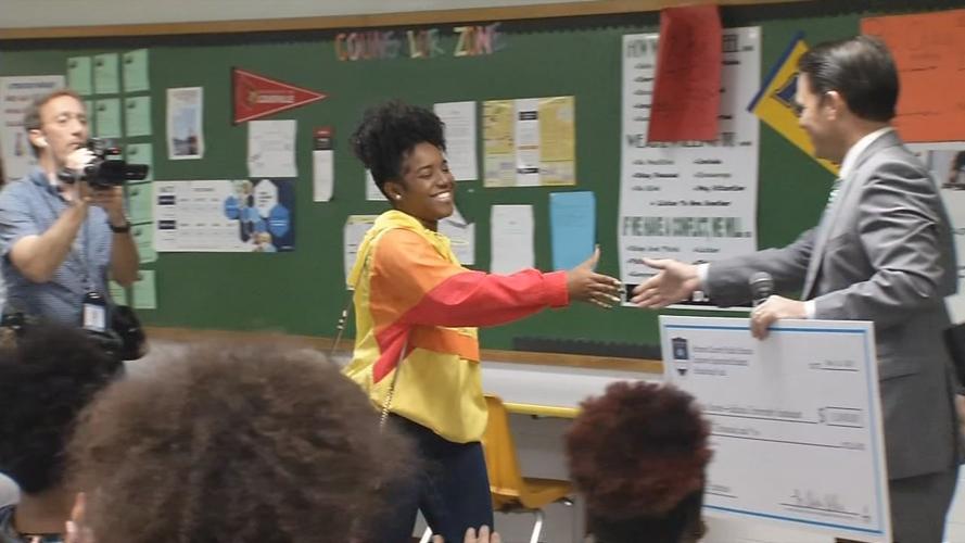 Pollio presents check to Asha Reaves