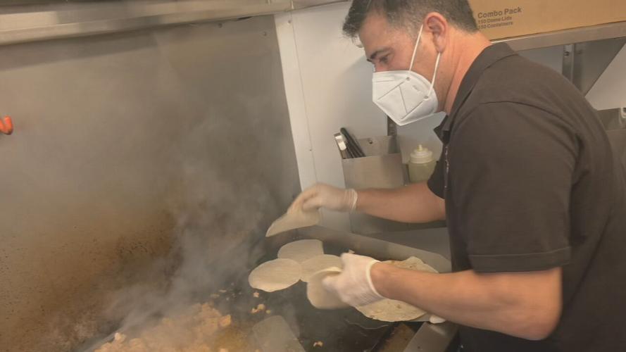 Ramiro's Cantina food truck in tornado-stricken Mayfield, Kentucky