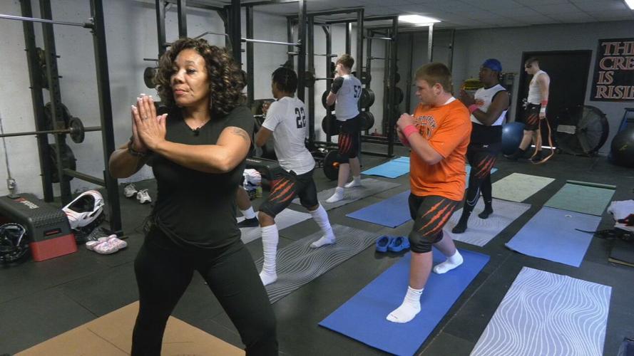 Koki Harris, mindfulness coach on Fern Creek HS football team - 10.20.23