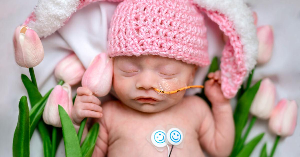 Baptist Health Louisville welcomes newborns with Easter photo shoot Baptist Health Louisville welcomes newborns with Easter photo shoot