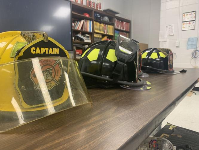 Louisville Division of Fire equipment at Fairdale High School