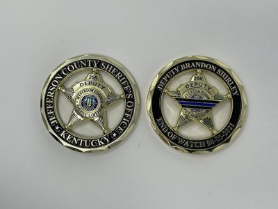 Challenge coin for Deputy Brandon Shirley