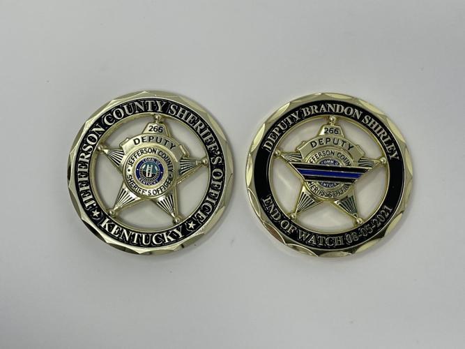 Challenge coin for Deputy Brandon Shirley