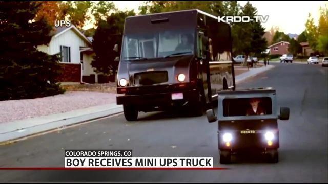 Colorado Boy Has Wishes Delivered With Arrival Of His Own Ups Truck Morning Wdrb Com
