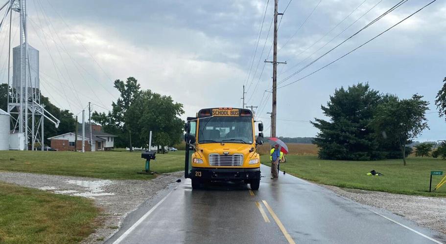 Scene of Aug. 30, 2021 fatal hit-and-run crash in Columbus, Indiana