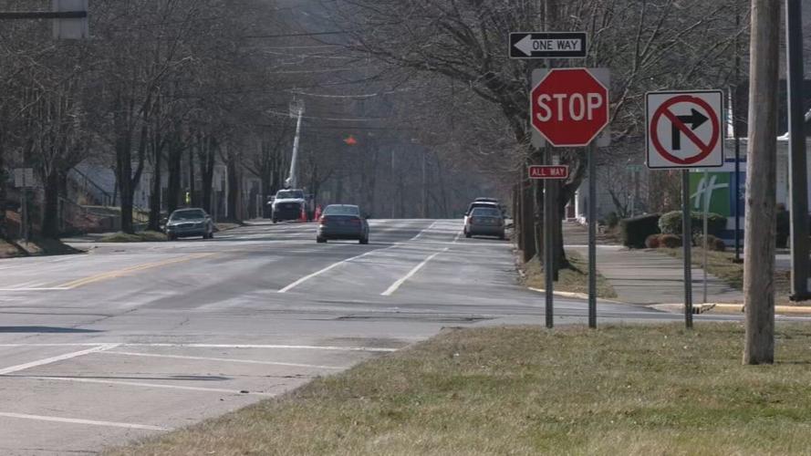 Spring Street in New Albany, Indiana