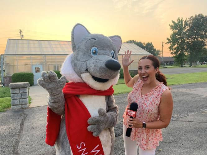Snow Fox and Monica Harkins outside Bullitt Central High