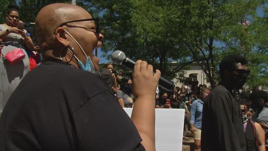 Speaker at BLM healing ceremony