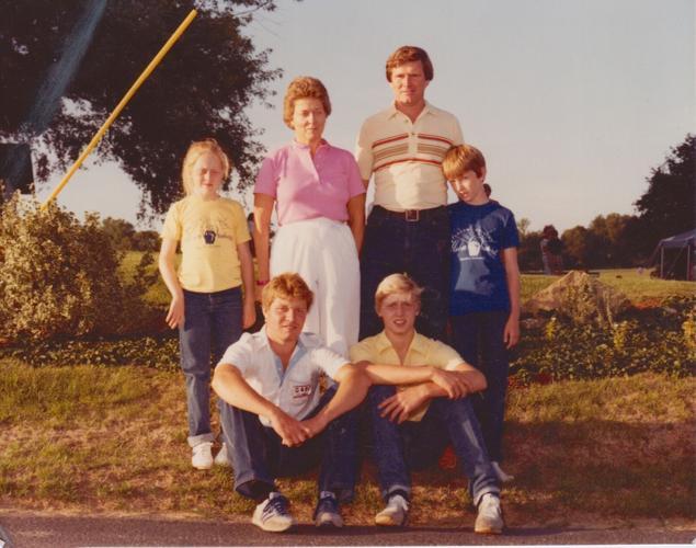 Carl Huber Sr. with family