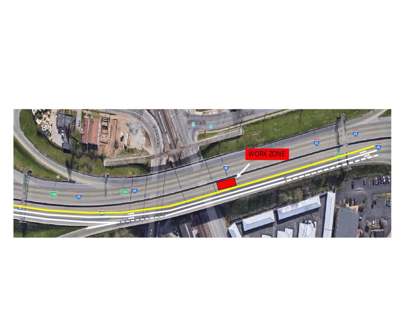 I-65 Lane Shift
