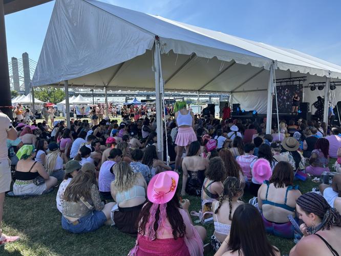 Crowd at Kentuckiana Pride Festival