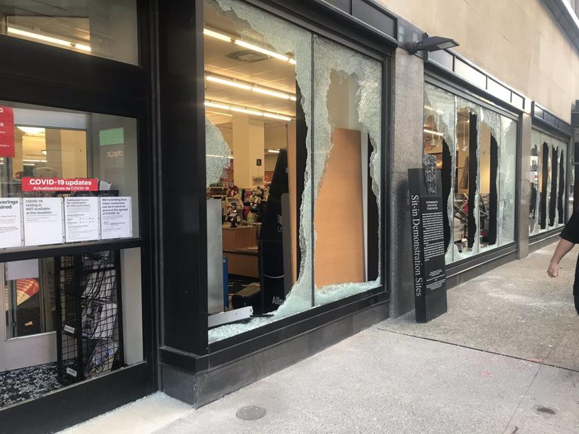 IMAGES | The morning after: Damage from protests in downtown Louisville | News | www.bagsaleusa.com