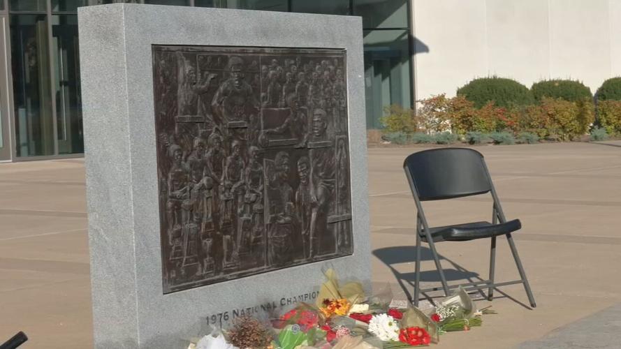 Bob Knight memorial outside Assembly Hall - 11.2.23