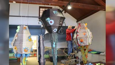 Bernheim Forest inflatable art - 12.28.23