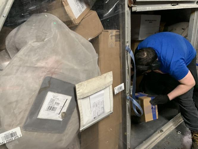 Inside UPS Worldport during peak season