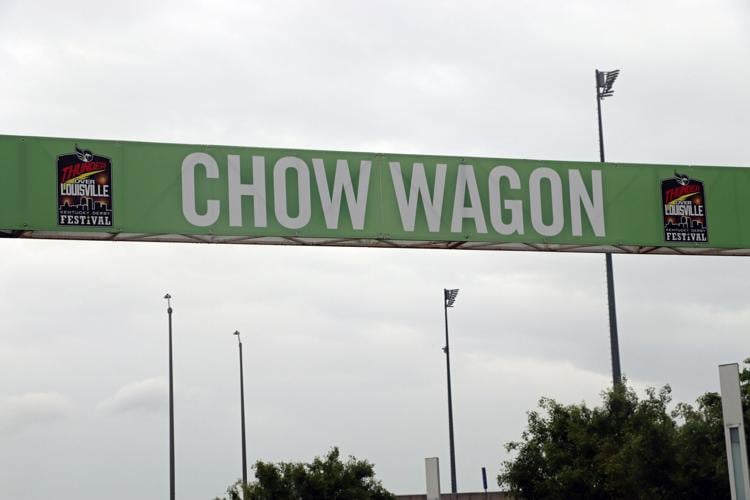 Entrance to the downtown Chow Wagon one day before Thunder Over Louisville 2023