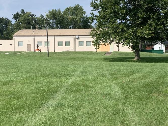 Tire tracks from the scene near Gordon Drive in New Albany where police shot a man on Sept. 12, 2020