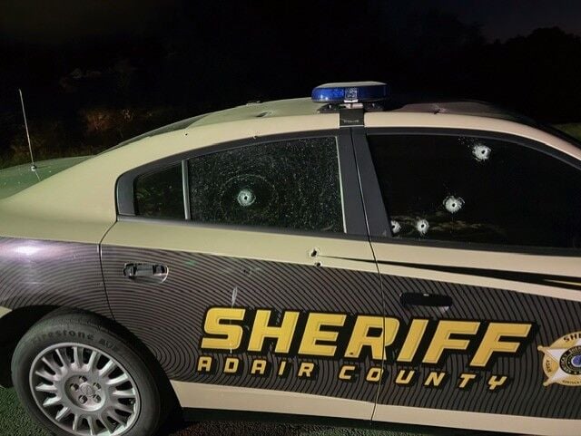ADAIR COUNTY SHERIFF VEHICLE SHOT BY SUSPECT.jpg