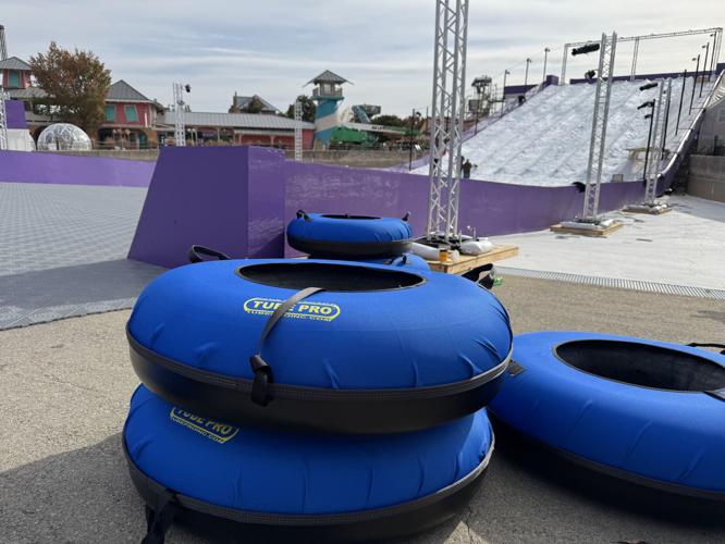 Christmas at Kentucky Kingdom prep 11-8-24