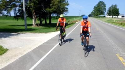 Shelby Co. teacher bikes across country