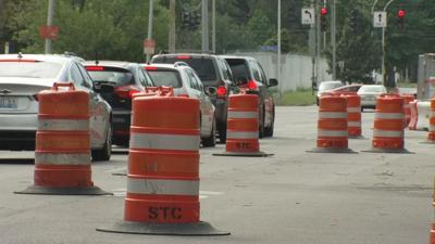 Road repairs in Louisville