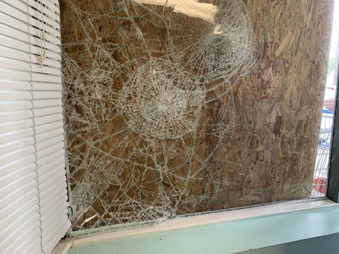 Window broken after break-in