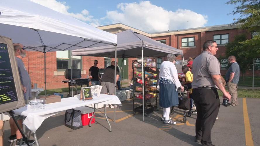 Male High School marching band fundraising