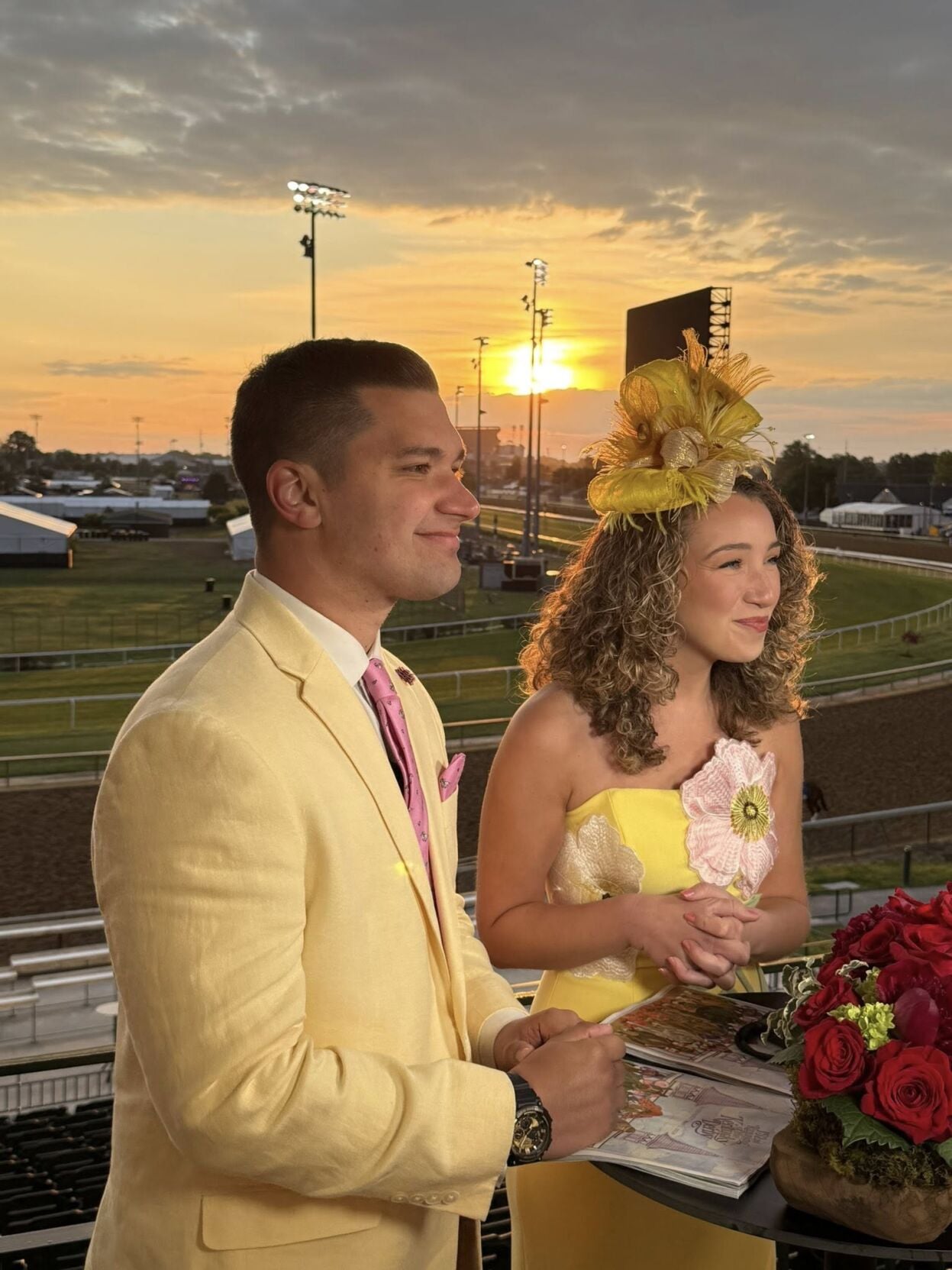Bryce and Reyna on Derby day 5-2-26