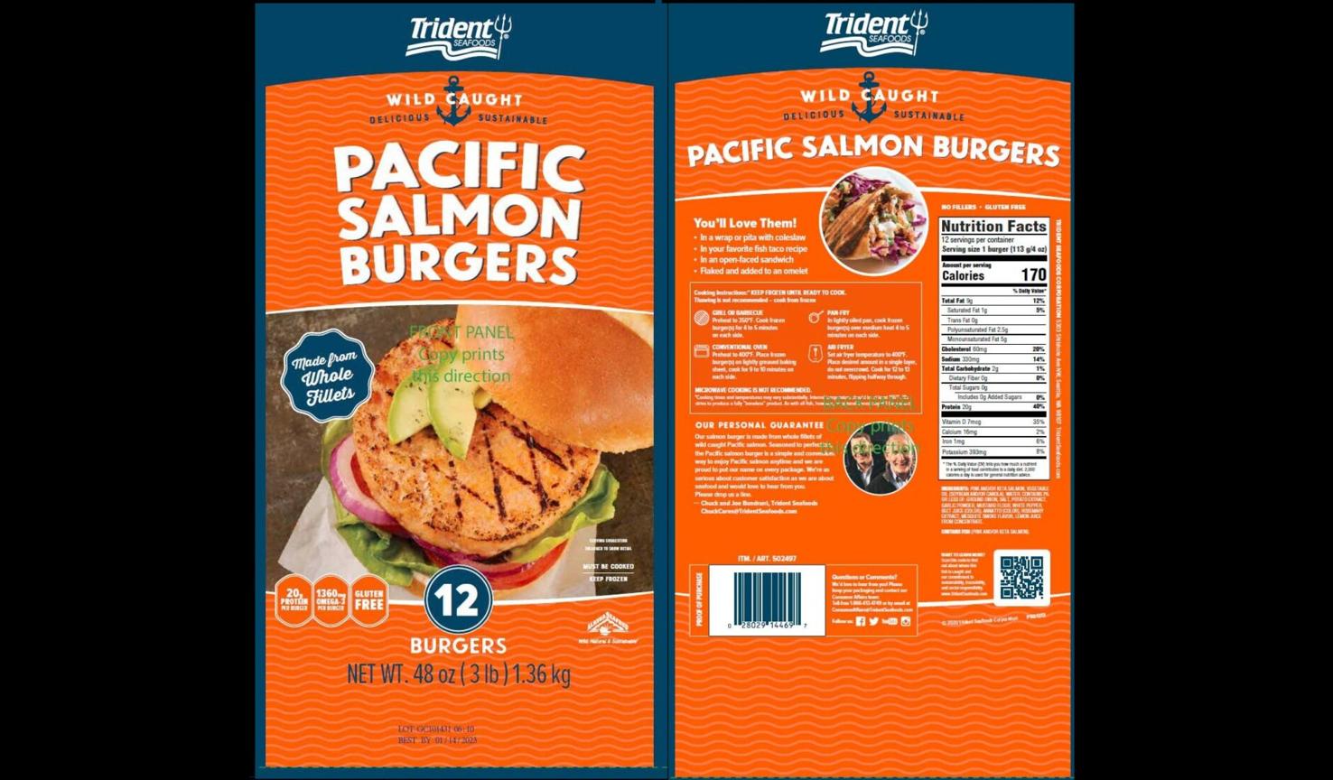 Salmon burgers sold at Costco recalled because it may contain pieces of