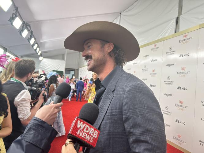 Riley Green on Derby 151 red carpet 5-3-25