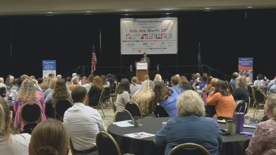 Kentucky Gov. Andy Beshear speaks at The Kids Are Worth It! Conference on Sept. 12, 2023