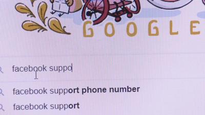 generic computer screen - scam