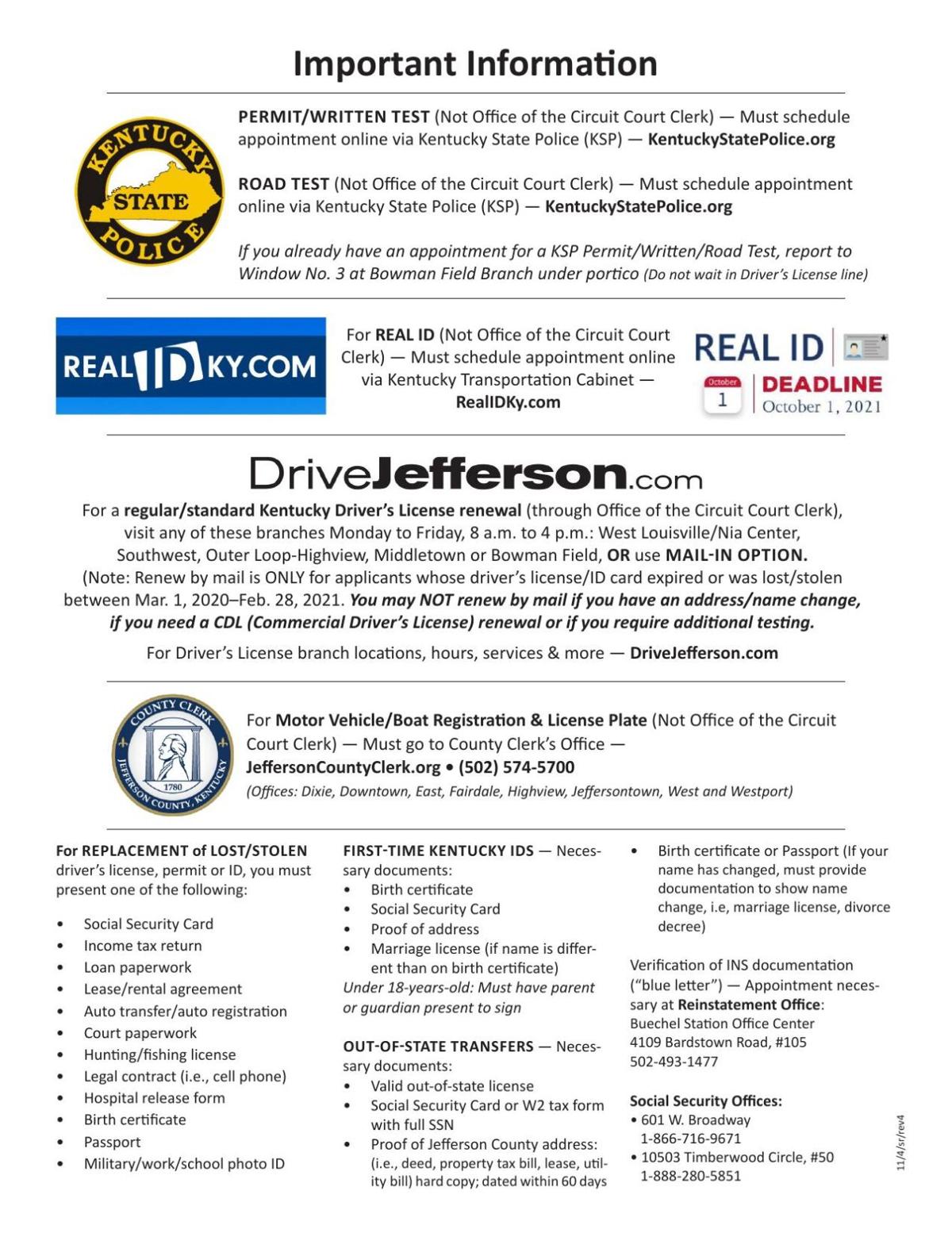 Kentucky Driving Test Appointment - wtbztej