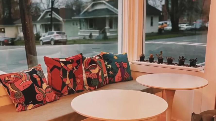 Phalcha Coffee shop interior in Germantown