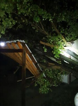 tornado damage in Lexington Indiana