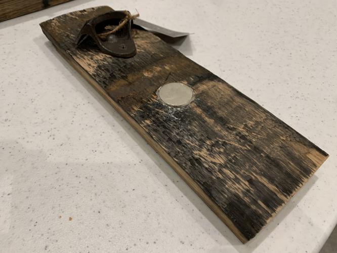 Arts on the Green wooden bottle opener