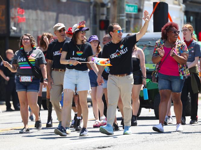 Mayor Craig Greenberg at Kentuckiana Pride Parade