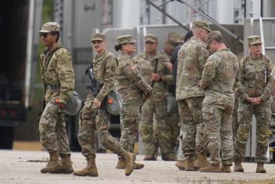 APTOPIX National Guard Cities Chicago