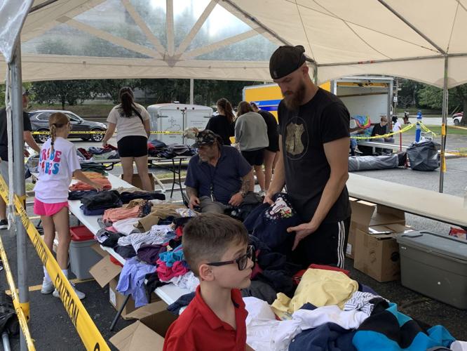 People at His Blessings Box in September.JPG