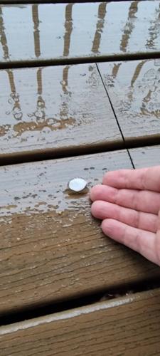 Half inch hail in Georgetown