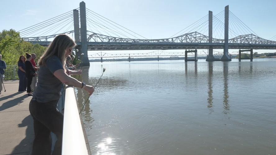 Remembrance walk at Big Four Bridge.