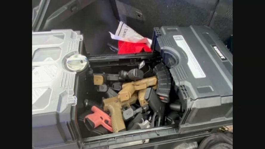 Guns seized during I-75 traffic stop in Richmond Kentucky