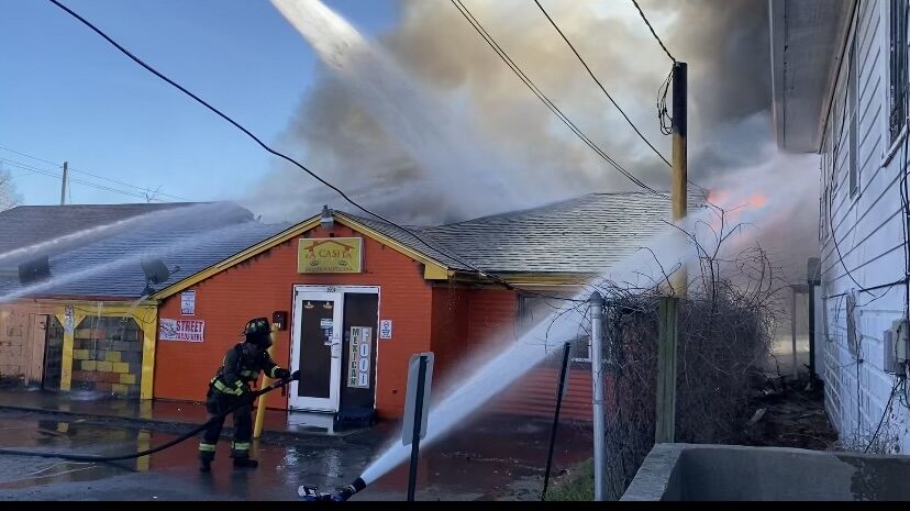 Fire at Taylor Boulevard